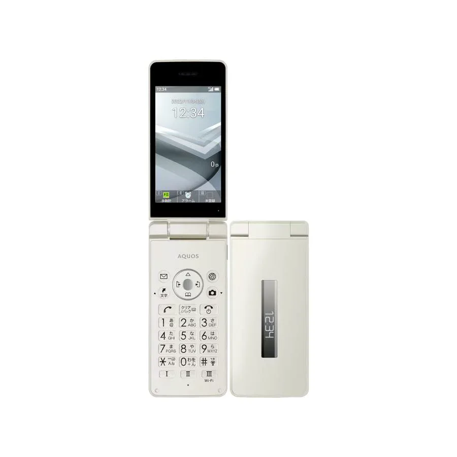 【売り尽くしセール!最安級価格&期間限定ポイント2倍!】【中古・本体のみ】Sharp AQUOS ケータイ4 A205SH ホワイト ガラケー Cランク 【日曜日以外即日発送】【送料無料】