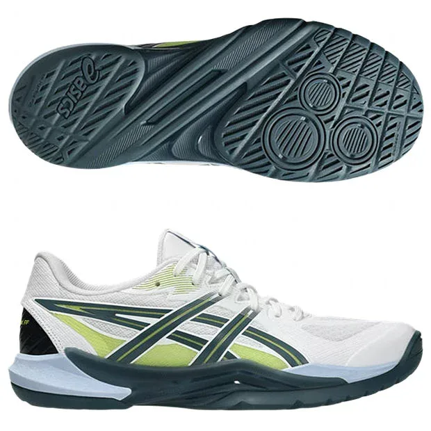【10/10 ポイント10倍】パワーブレイク FF ホワイト×ローインディゴ 【asics|アシックス】ハンドボールシューズ1071a101-105