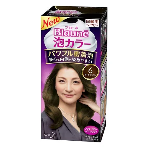 ブローネ 泡カラー 6 ダークブラウン 【J】 (ヘアカラー 白髪染め 女性用)