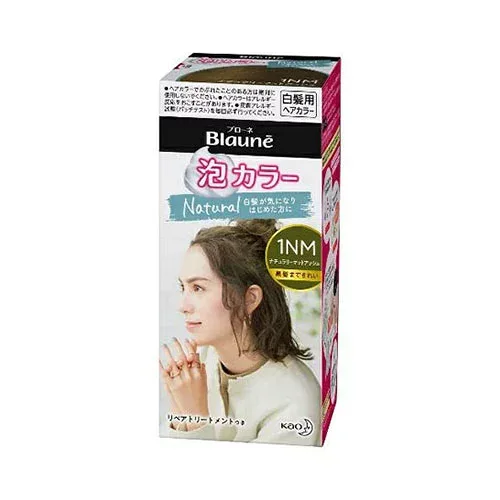 花王 ブローネ 泡カラー 1NM ナチュラリーマットアッシュ 白髪染め 108ml【医薬部外品】
