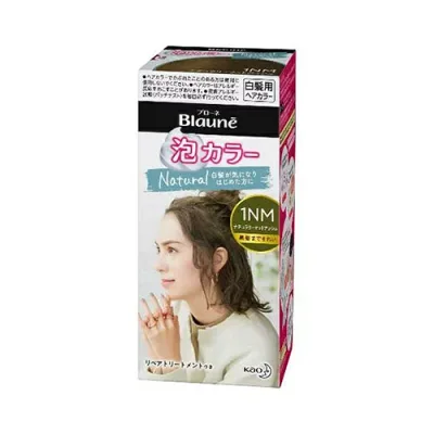 花王 ブローネ 泡カラー 1NM ナチュラリーマットアッシュ 白髪染め 108ml【医薬部外品】