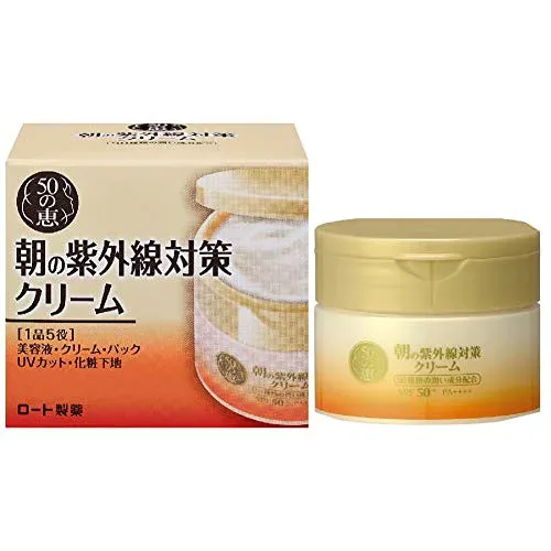 ロート製薬「50の恵エイジングケア 朝の紫外線対策クリーム SPF50+ PA++++」90g