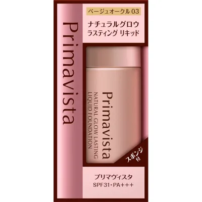 Kao Sofina Primavista Natural Glow Lasting Liquid Beige Ocher 03 SPF31/PA+++ 30ml