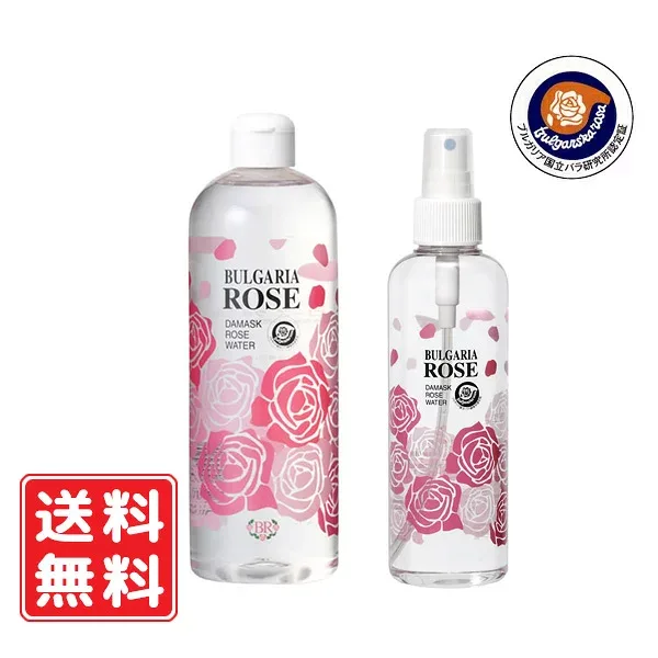 ダマスクローズウォーター【200ml+500ml 】スプレー詰め替え 薔薇 化粧水 天然100%バラの化粧水 無添加 無香料 無防腐剤 ビタミンC ローズ水 バラ 体、髪の毛、全身に使える ブルガリアローズジャパン ローズオイルと相性抜群 送料無料