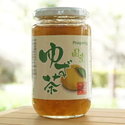 国産ゆず茶/400g【プロスペリティ】 有機柚子果汁入