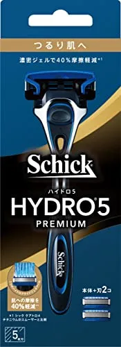 Schick(シック) ハイドロ5プレミアム つるり肌へ ホルダー(刃付き+替刃1コ) 髭剃り カミソリ