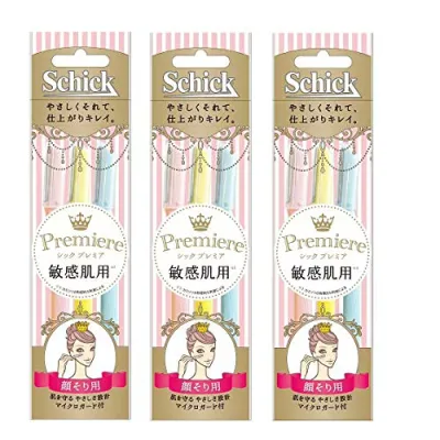 Schick(シック) シック Schick プレミア 敏感肌用 Lディスポ 3本入 × 3個 パック 【まとめ買い】 マイクロガード付 使い捨