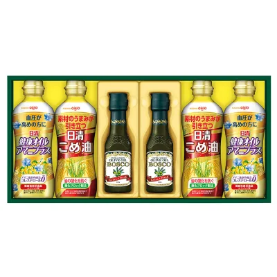 日清オイリオボスコオリーブオイル&バラエティオイルギフト BM-30 お返し 御礼 感謝 上司 お祝い 景品 品物 新築祝い 結婚内祝い 出産内祝い ご挨拶 引っ越し 引越し 内祝い 粗品