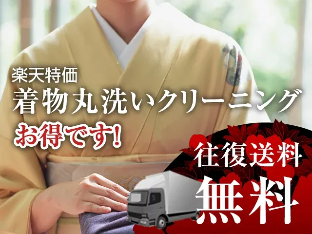着物 丸洗い クリーニング【往復送料無料】沖縄県・離島の場合は対象外となります。