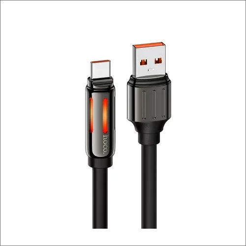 JTT U136-AC-BK hoco U136 RGB Type-Cケーブル 5V/5A充電に対応 1.2m ブラック