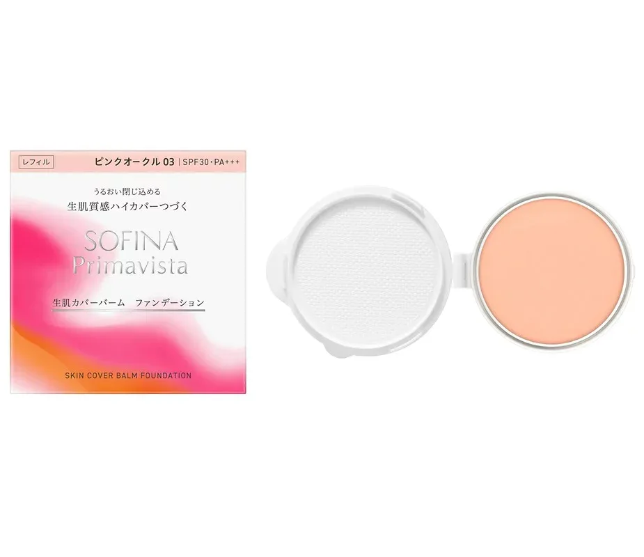 【新発売】花王 ソフィーナ プリマヴィスタ 生肌カバーバーム ファンデーション ピンクオークル03(レフィル)SPF30・PA+++ 11g※お取り寄せ商品 キャンセル不可メーカー欠品になる場合がございます。