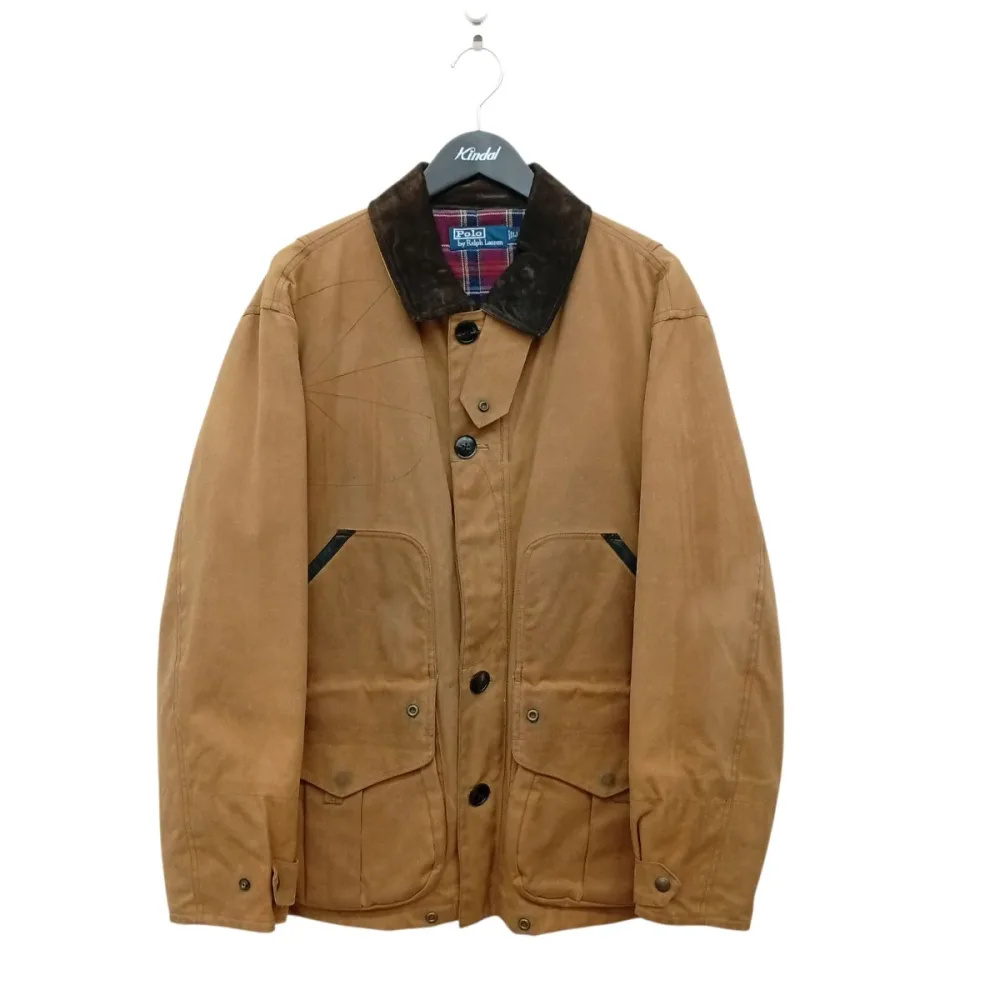 【中古】POLO RALPH LAUREN オイルドジャケット JR-RL-GA3105 ベージュ サイズ:LL 【030826】(ポロラルフローレン)