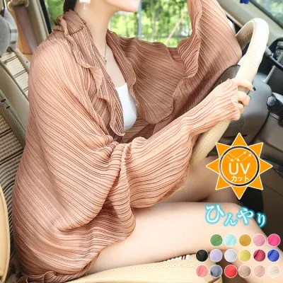 UVガード ボレロ UVカット カーディガン レディース 夏 薄手 UVカット 長袖 透け感 羽織り トップス 冷房対策 紫外線対策 フェミニン カジュアル 羽織り 白 黒 ボレロ ストール ショール アームカバー uv日焼け対策 日焼け防止