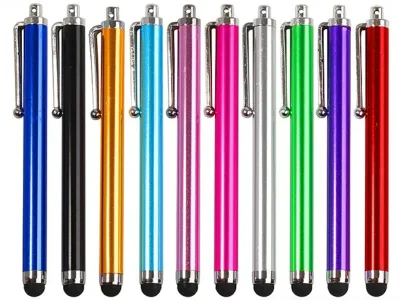 2本セット 10色選択可 タッチペン 各種スマホ、タブレット対応 11.3cm スマホタッチペン スマホペン タブレット タッチパネル atm タブレット用 スマートフォン タブレットペン シンプル ペン ipad ATM エレベーター 公共施設 タッチパネルなどに使える 長さ11.3cm