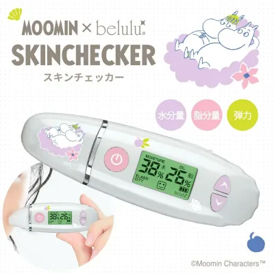 ★家計応援¥2980★美ルル ムーミン スキンチェッカー 肌チェッカー 美ルル moomin ムーミングッズ 美容雑貨 肌診断 肌測定 肌質 水分量 油分量 ハリ 弾力 チェック スキンケア 美肌【送料無料】 肌荒れ