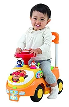【中古】(非常に良い)アンパンマン よくばりビジーカー 押し棒+ガード付き (リニューアル)