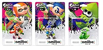 【中古】(非常に良い)amiibo スプラトゥーン 全3種セット ガール ボーイ イカ