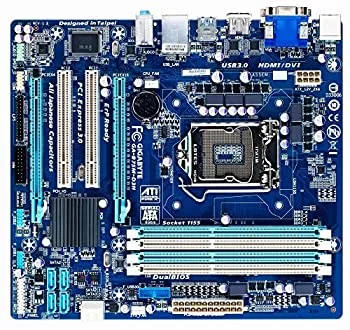【中古】(非常に良い)GIGABYTE マザーボード Intel B75 LGA1155 Micro ATX GA-B75M-D3H/A Rev1.2