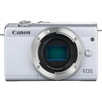 【中古】(非常に良い)Canon ミラーレス一眼カメラ EOS M200 ボディー ホワイト EOSM200WH-BODY