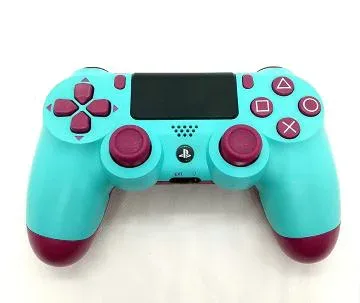 【中古】(非常に良い)ソニー/ワイヤレスコントローラー(DUALSHOCK4) ベリー・ブルー ゲオ専売