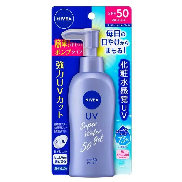 【本日楽天ポイント5倍相当】【送料無料】花王株式会社 ニベアUV ウォータージェル SPF50 ポンプ 140g<強力紫外線 肌を守る ジェル>(この商品は注文後のキャンセルができません)【△】【CPT】