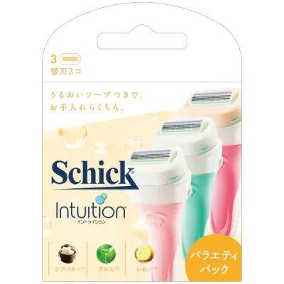 【本日楽天ポイント5倍相当】【メール便で送料無料でお届け 代引き不可】シック・ジャパン株式会社イントゥイションバラエティパック替刃 3コ【ML385】