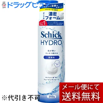 【本日楽天ポイント5倍相当】【☆】【メール便で送料無料でお届け】シック・ジャパン株式会社Schick(シック)ハイドロ シェービングフォーム ポンプタイプ 250g<肌をやさしく守りたいムースタイプ>【ML385】