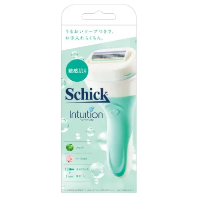 【送料無料】シック・ジャパン株式会社シック イントゥイション 敏感肌用 ホルダー 本体(刃付き)+替刃1コ 1本【RCP】【△】【CPT】