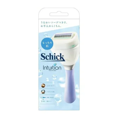 【送料無料】シック・ジャパン株式会社イントゥイションもっちり肌スリムホルダー 本体(刃付き)+替刃1コ【RCP】【△】