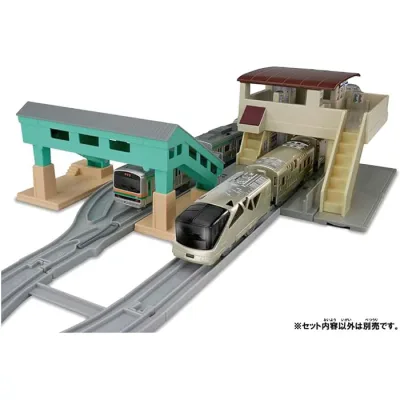 タカラトミー(TAKARA TOMY) プラレール 橋上駅舎と跨線橋キット 電車 列車 おもちゃ 3歳以上 プレゼント 誕生日