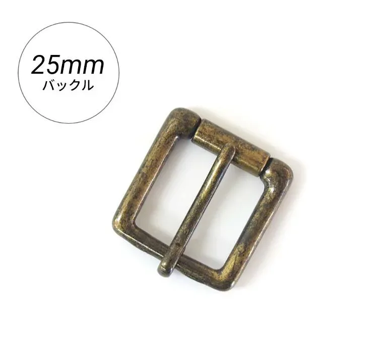 バックル バックルのみ ベルト用バックル 25mm 交換用 メンズ レディース 細め 細み ナローベルト ゴールド 金具 レザークラフト ピン KOGUMA BELT コグマベルト KGMBU-0130