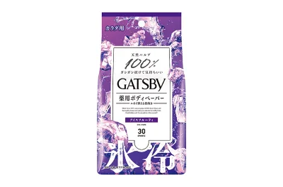 【医薬部外品】ギャツビー(GATSBY) アイスデオドラント ボディペーパー アイスフルーティ <徳用タイプ> 30枚入