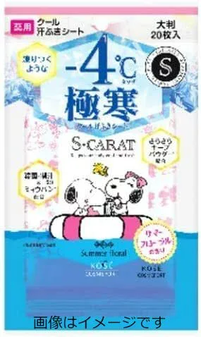 【医薬部外品】コーセー エスカラット 薬用 デオドラントクールシート サマーフローラル 20枚