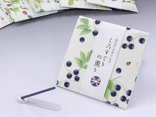 野山からのおふくわけ くろすぐりの薫り スティック12本入 香立付