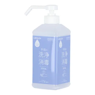 コーナン オリジナル LIFELEX アルコール配合 手指の洗浄消毒ポンプスプレー 本体 500mL