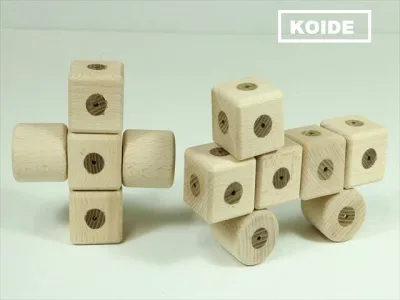 ぶなの木 日本製 木のおもちゃ 手ざわり プレゼント 誕生日祝 知育玩具 K32 まーるいブロック