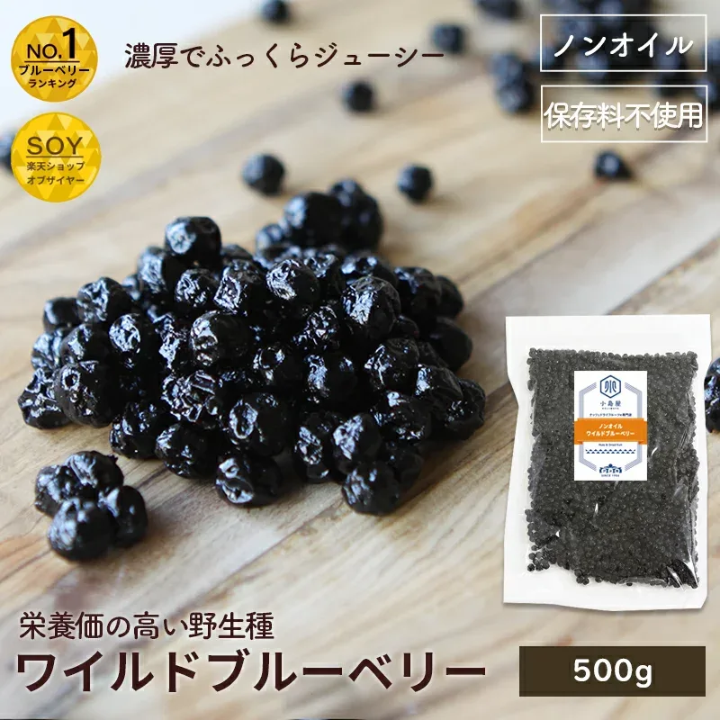ノンオイル ワイルドブルーベリー 野生種 500g アメリカ産濃厚な甘み 油不使用だからさっぱりしたクリアーな上品な味わいドライフルーツ ブルーベリー ドライブルーベリー 上野 アメ横 ドライフルーツ 専門店