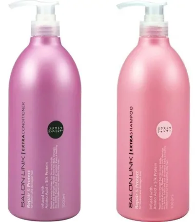 熊野油脂 サロンリンク エクストラシャンプー・コンディショナーセット ポンプ 1000ml