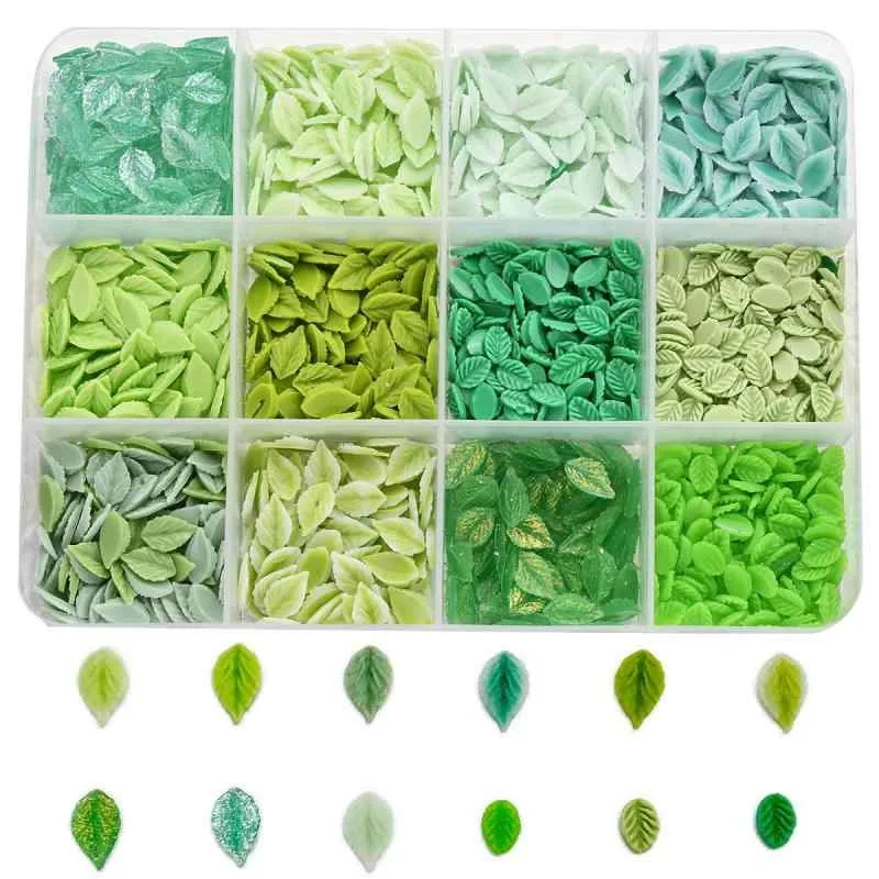 ネイルパーツ レディース 葉っぱ リーフモチーフ 3D 立体感 仿真 植物系 ボタニカル 薄荷色 ミントグリーン デコレーションパーツ ジェルネイル セルフネイル ネイル用品 装飾材料 貼るだけ簡単 かわいい おしゃれ ナチュラル感