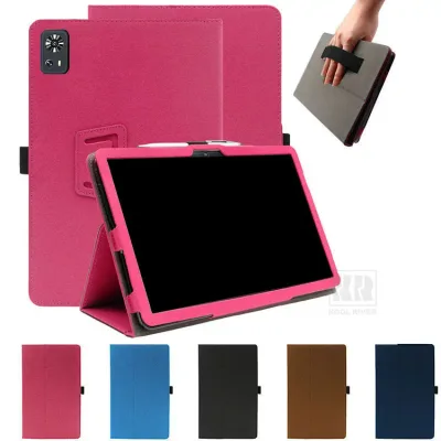 LZF ZPad2用 ケース 13.4インチ カバー PUレザー 手帳型 持ち手 ベルト バンド付き ペンホルダー付き 落下防止ベルト 片手操作 取っ手 ペン収納 スタンド機能 フリップ Android用 15 タブレット用