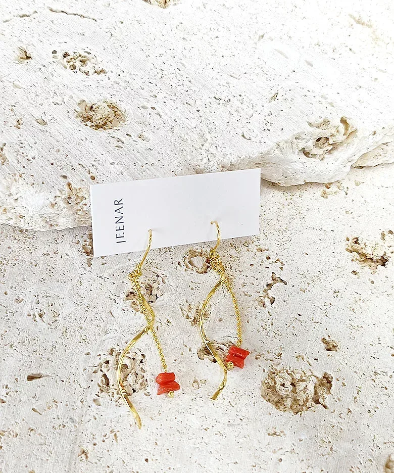 【SALE】JEENAR OKINAWA / サンゴ ピアス