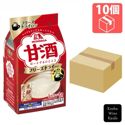 森永製菓甘酒フリーズドライ 4袋入り×10個(4902888552960)【甘酒/防災備蓄品】