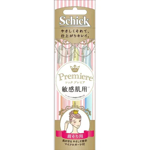 【本日楽天ポイント4倍相当】【定形外郵便で送料無料でお届け】シック・ジャパン株式会社シック プレミア 敏感肌用 まゆ用 Lディスポ(3本入)<マイクロガード付きL型カミソリ>【TK140】