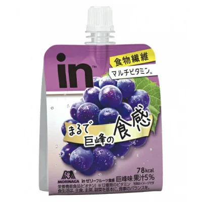 【本日楽天ポイント4倍相当】【☆】【あす楽12時まで】【送料無料】【6個セット】森永製菓株式会社 inゼリー フルーツ食感<巨峰> 150g×6個【CPT】【△】