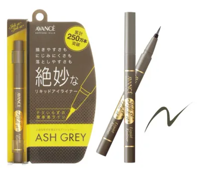 ★メール便発送・送料無料★AVANCE ジョリ・エ ジョリ・エ リキッドアイライナー #アッシュグレー