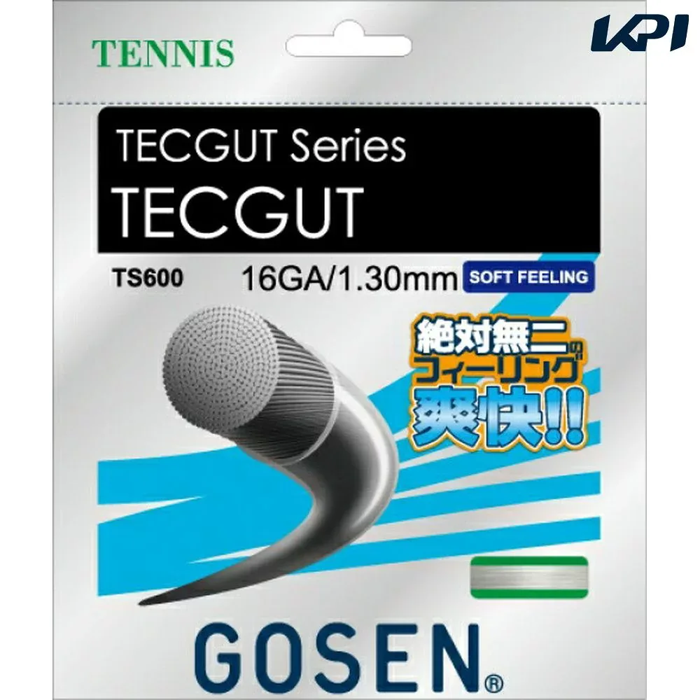 【エントリーでP5倍▲10%OFFクーポン】「■5張セット」GOSEN(ゴーセン)「テックガット16」ts600硬式テニスストリング(ガット)