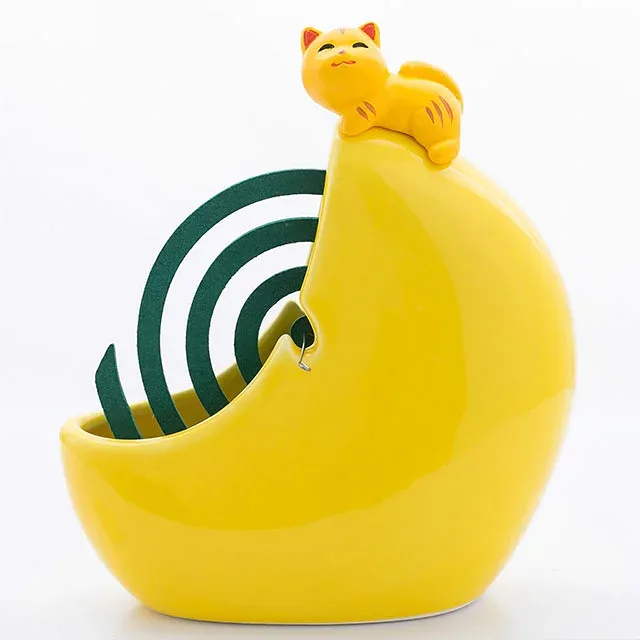 Cat Climbed on the Moon (Tiger) Mosquito Dispeller Mosquito Coil Holder Mosquito Dispeller Mosquito Coil Holder Outdoor Camping Cute