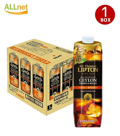 【送料無料】サー・トーマス・リプトン アイスティー 甘さひかえめ テトラプリズマ 1000ml×6本