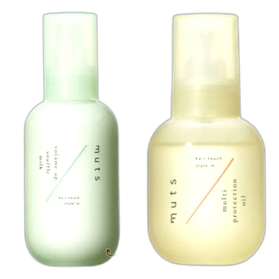 【セット】アジュバン ボリュームアップ スフレミルク 150ml &マルチ プロテクションオイル 90mL