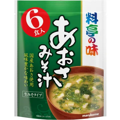 【marukome】マルコメ <料亭の味> \生みそタイプ/ あおさみそ汁 102g(17g×6食入)×42袋(7×6箱)